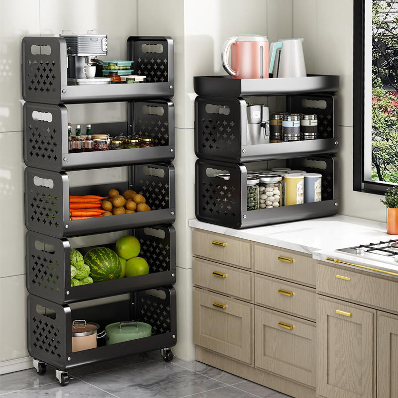 New Multi-Functional Kitchen Storage Rack (White) - Image 4