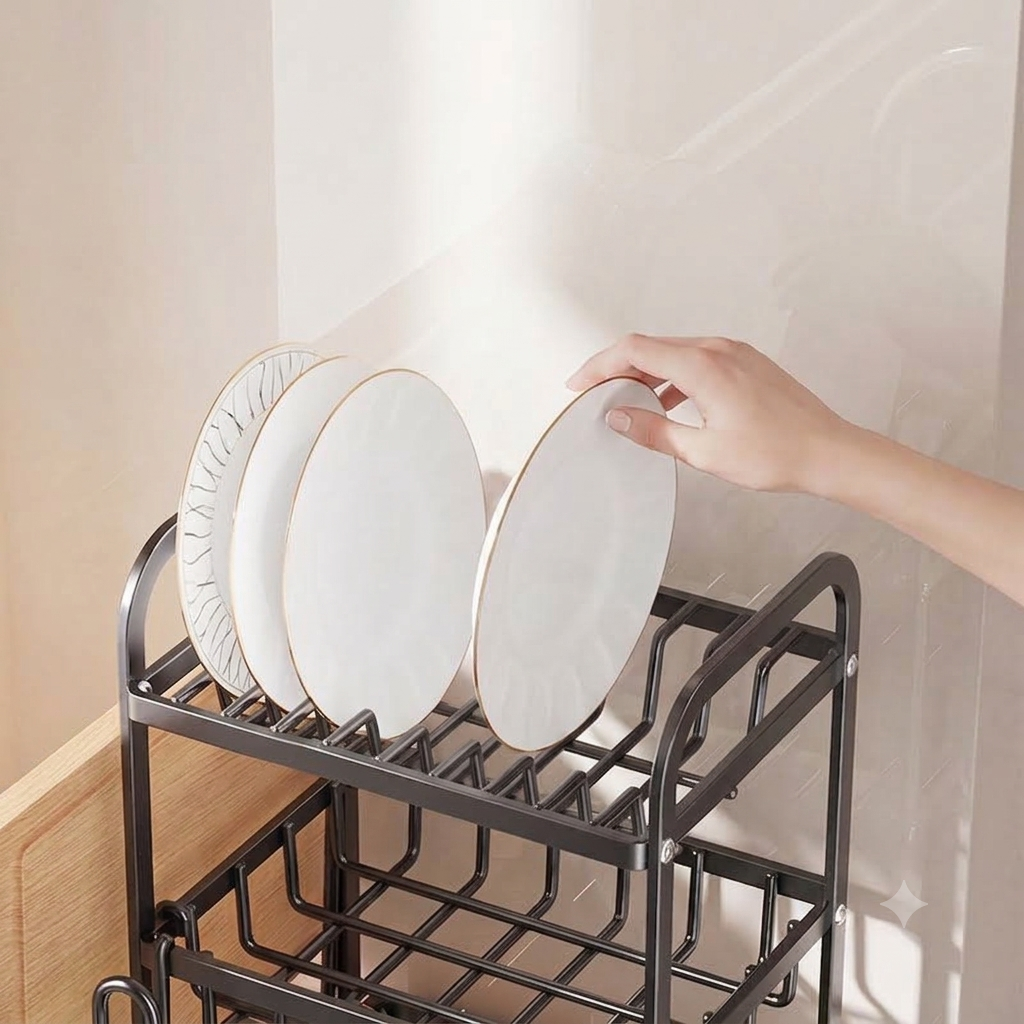 Quality Dish Drainer Rack (Over the Sink / Countertop) - Image 2