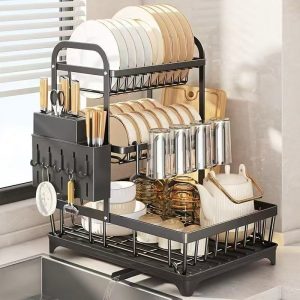 Quality Dish Drainer Rack (Over the Sink / Countertop)