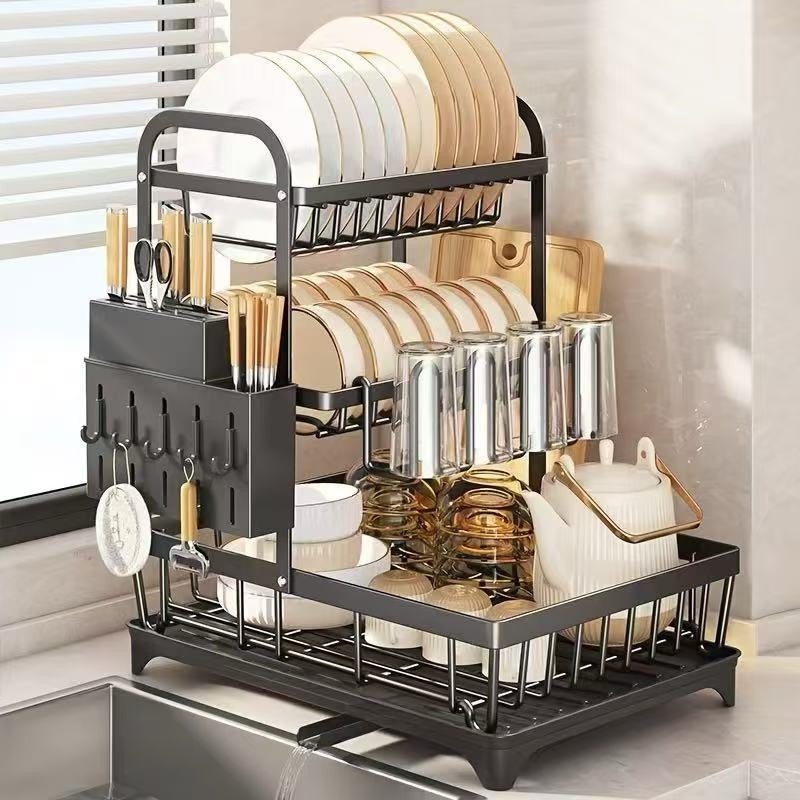 Quality Dish Drainer Rack (Over the Sink / Countertop)
