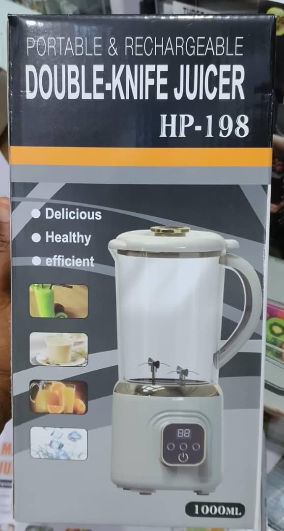 Portable & Rechargeable Double-Knife Juicer