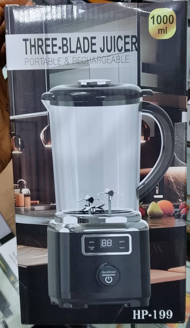 Portable & Rechargeable Three-Blade Juicer