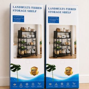 Land Multi-Tiered Storage Shelf and Plate Rack