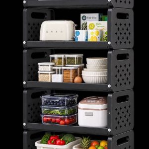 New Multi-Functional Kitchen Storage Rack (White)